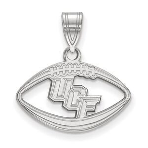 Sterling Silver Central Florida Football Pendant